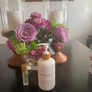 Life Therarpy lotion and roll on fragrance.